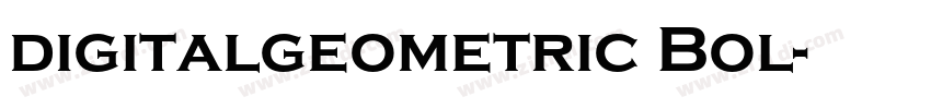 digitalgeometric Bol字体转换